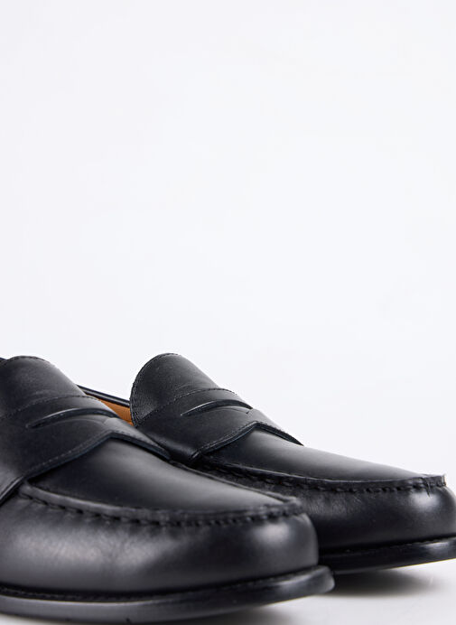 Polo Ralph Lauren Siyah Erkek Deri Loafer ALSTON PENNY - Görsel 6