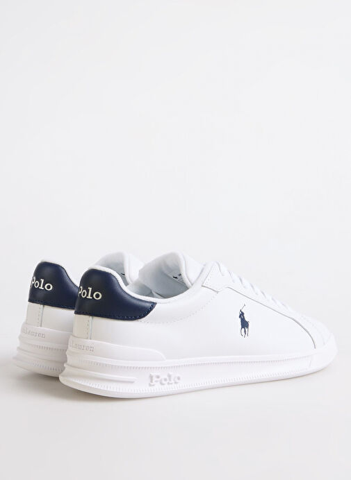 Polo Ralph Lauren Beyaz Erkek Deri Sneaker HRT CT II - Görsel 4