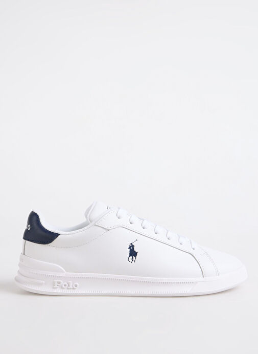 Polo Ralph Lauren Beyaz Erkek Deri Sneaker HRT CT II - Görsel 2