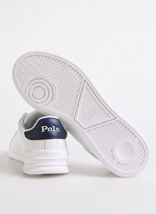 Polo Ralph Lauren Beyaz Erkek Deri Sneaker HRT CT II - Görsel 5