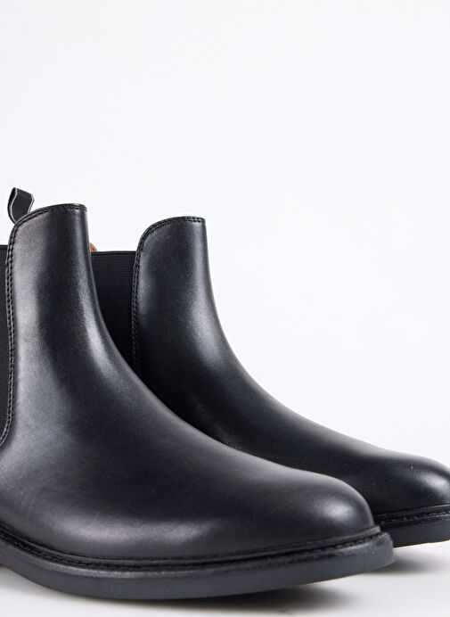 Polo Ralph Lauren Siyah Erkek Deri Bot ASHER CHLSEA - Görsel 6