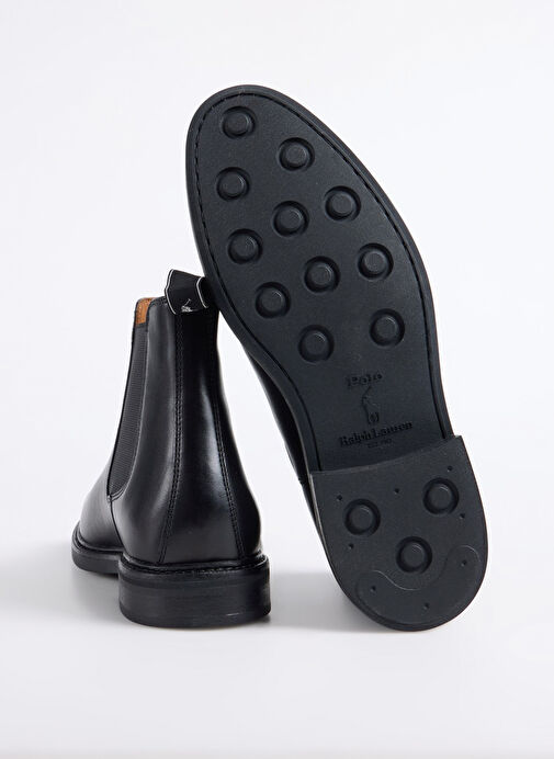 Polo Ralph Lauren Siyah Erkek Deri Bot ASHER CHLSEA - Görsel 5