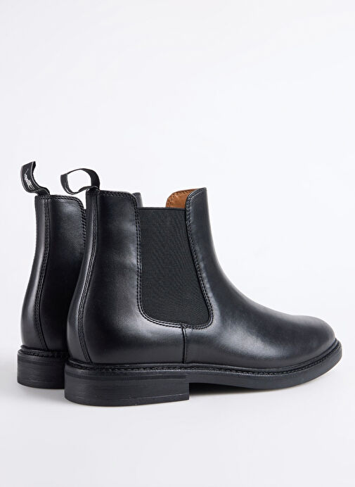 Polo Ralph Lauren Siyah Erkek Deri Bot ASHER CHLSEA - Görsel 4