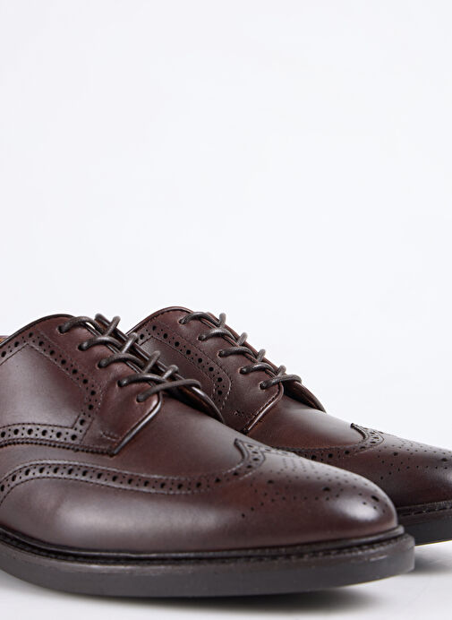 Polo Ralph Lauren Kahverengi Erkek Deri Klasik Ayakkabı ASHER WGTIP - Görsel 6