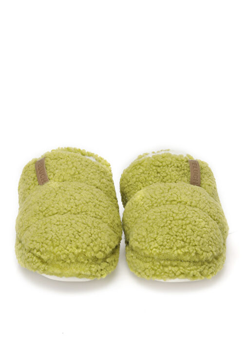 Peluche Yeşil Kadın Ev Terliği TED-KYL - Görsel 2