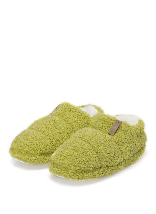 Peluche Yeşil Kadın Ev Terliği TED-KYL - Görsel 7