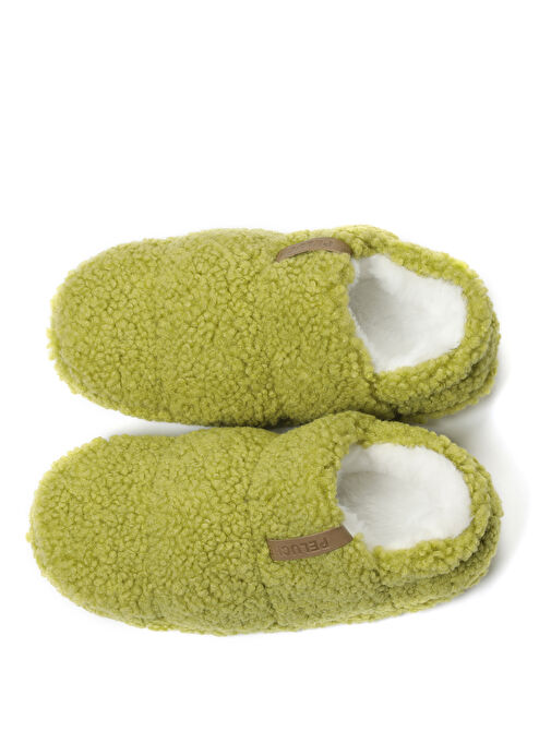 Peluche Yeşil Kadın Ev Terliği TED-KYL - Görsel 6