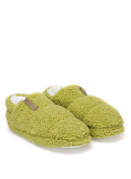 Peluche Yeşil Kadın Ev Terliği TED-KYL - Görsel 5