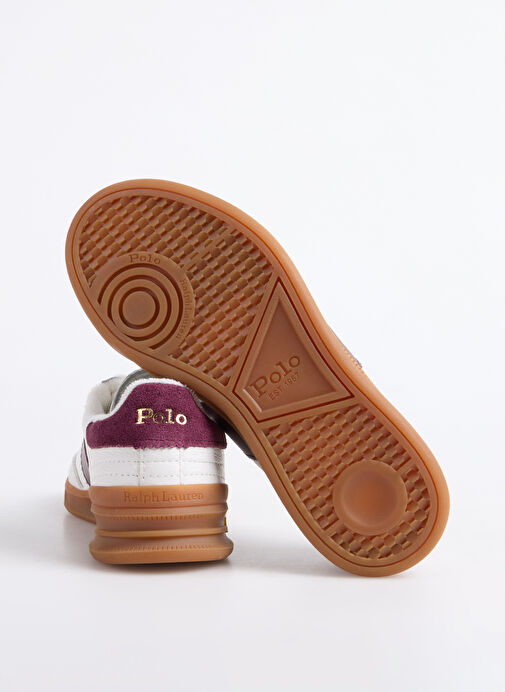 Polo Ralph Lauren Beyaz Kadın Deri Sneaker HRT AERA PP - Görsel 5