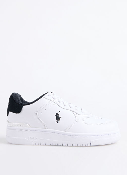 Polo Ralph Lauren Beyaz Kadın Deri Sneaker MASTERS CRT - Görsel 2