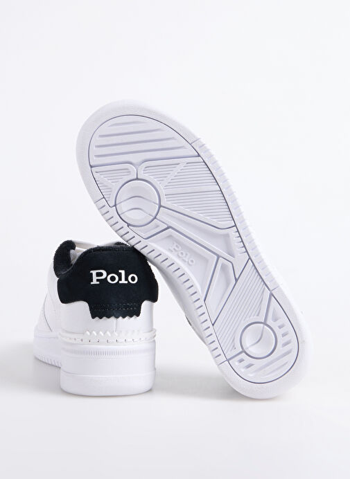 Polo Ralph Lauren Beyaz Kadın Deri Sneaker MASTERS CRT - Görsel 5