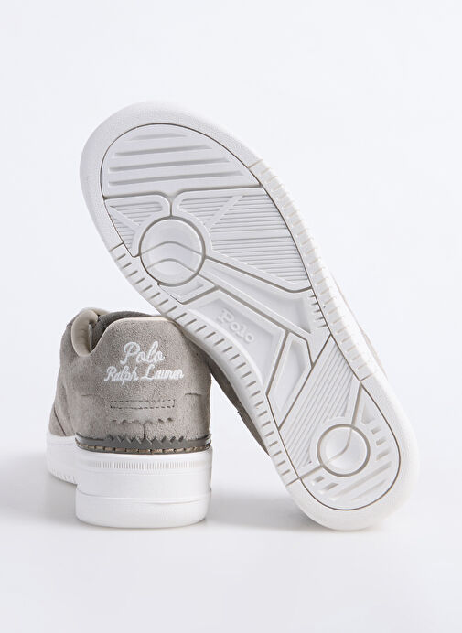 Polo Ralph Lauren Gri Kadın Deri Sneaker MASTERS CRT - Görsel 5