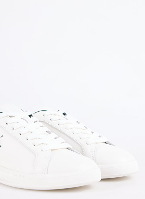 Polo Ralph Lauren Beyaz Kadın Deri Sneaker HRT CRT II - Görsel 6