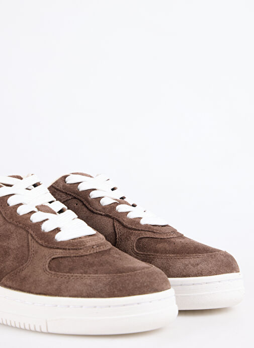 Polo Ralph Lauren Kahverengi Kadın Deri Sneaker MASTERS CRT - Görsel 6