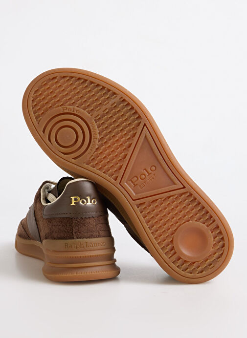 Polo Ralph Lauren Kahverengi Kadın Deri Sneaker HRT AERA PP - Görsel 5