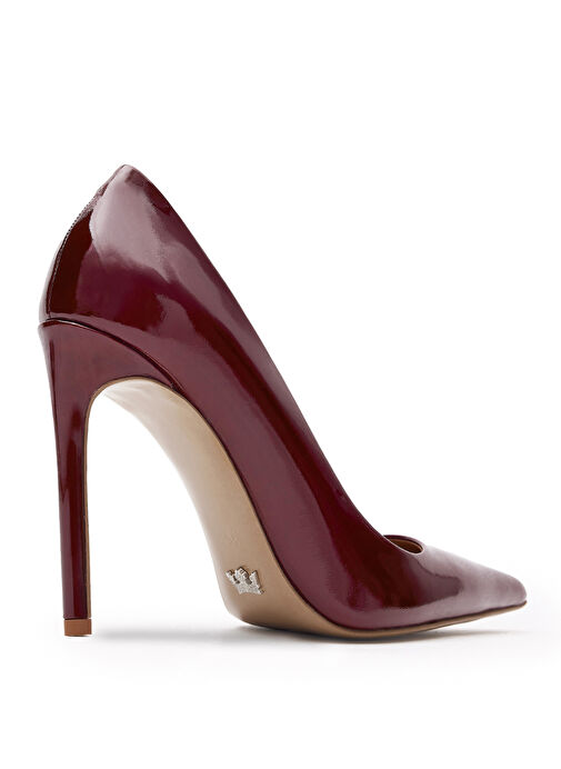Jabotter Bordo Kadın Deri Stiletto MONACO RUGAN 10 CM STİLETTO - Görsel 5