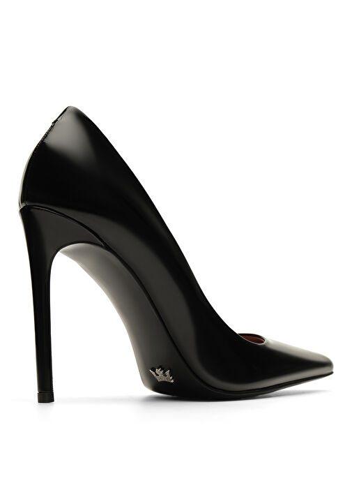 Jabotter Siyah Kadın Deri Stiletto MONACO - Görsel 5