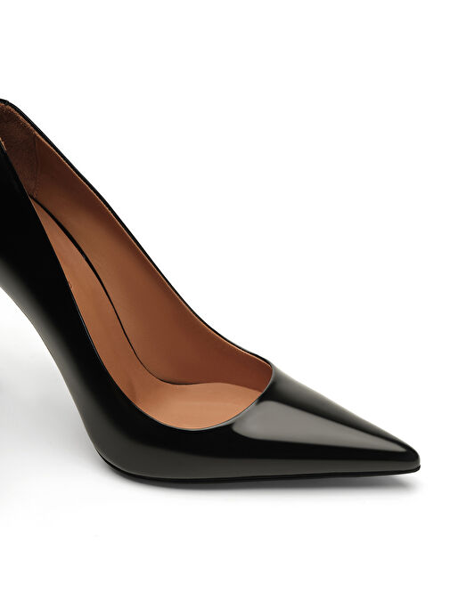 Jabotter Siyah Kadın Deri Stiletto MONACO - Görsel 4