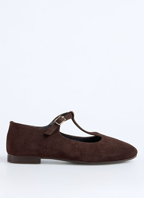 Fabrika Fabrika Belirsiz Kahverengi Kadın %100 Dana Derisi Babet | Boyner Belirsiz - 2. görsel