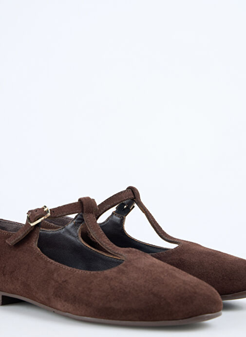 Fabrika Fabrika Belirsiz Kahverengi Kadın %100 Dana Derisi Babet | Boyner Belirsiz - 6. görsel