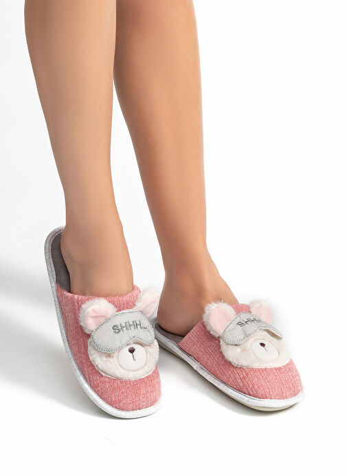 Twigy Pembe Kadın Ev Terliği TW NIKKI PEMBE 36/41 - Görsel 4