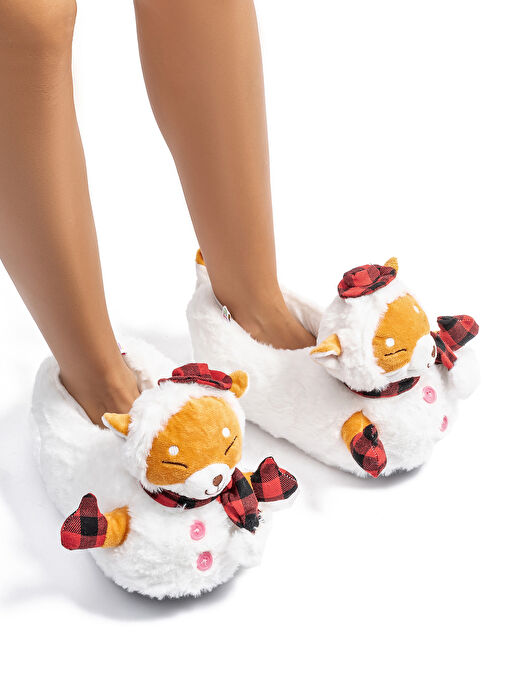 Twigy Beyaz Kadın Panduf TW ESKİMO BYZ 36/41 - Görsel 4