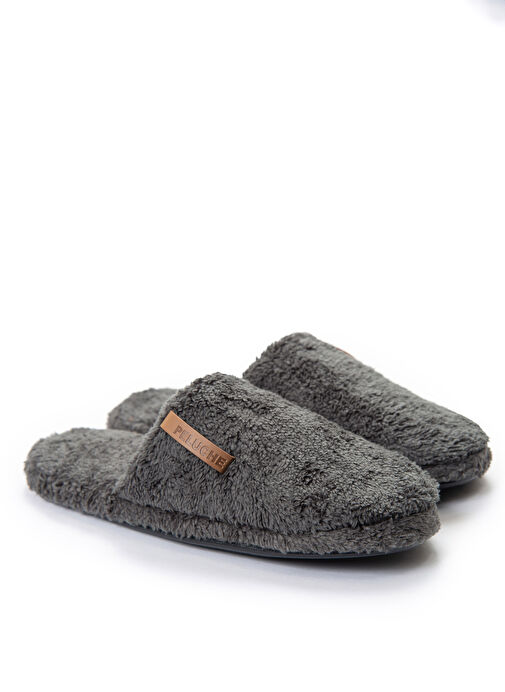 Peluche Peluche Gri Erkek Ev Terliği 25E-T1 - 2 Diğer | Boyner Gri - 5. görsel