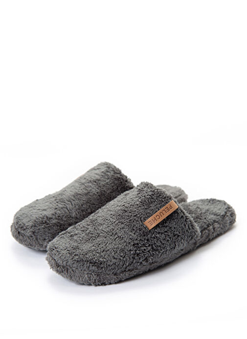 Peluche Peluche Gri Erkek Ev Terliği 25E-T1 - 2 Diğer | Boyner Gri - 6. görsel