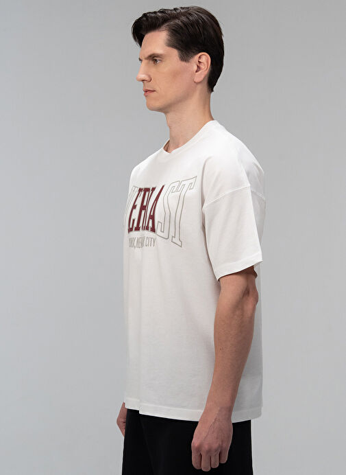 Everlast Tm0172 112-Iconic Rest Oversize Beyaz Bisiklet Yaka