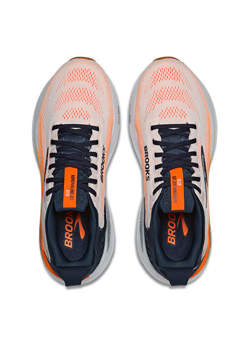 Brooks Beyaz Turuncu Brooks Adrenaline Gts 1104541D123 25 Erkek Koşu Ayakkabısı
