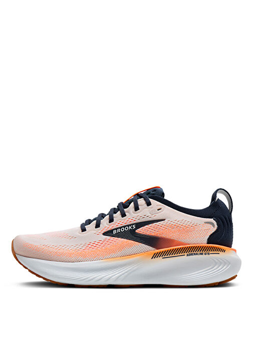 Brooks Beyaz Turuncu Brooks Adrenaline Gts 1104541D123 25 Erkek Koşu Ayakkabısı