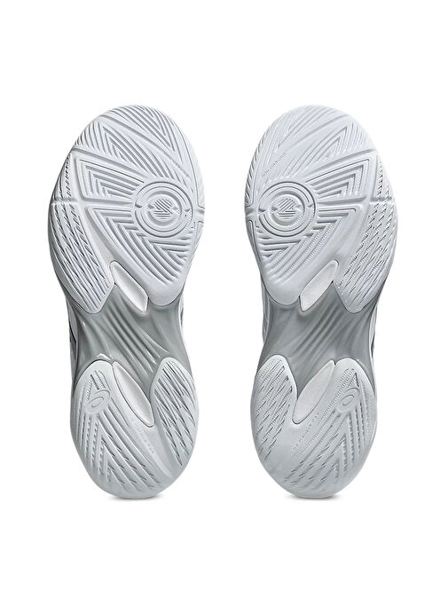 Asics Beyaz Gümüş Asics Gel Rocket 1072A119-101 GEL-ROCKET 12 Deri Kadın Voleybol Ayakkabısı