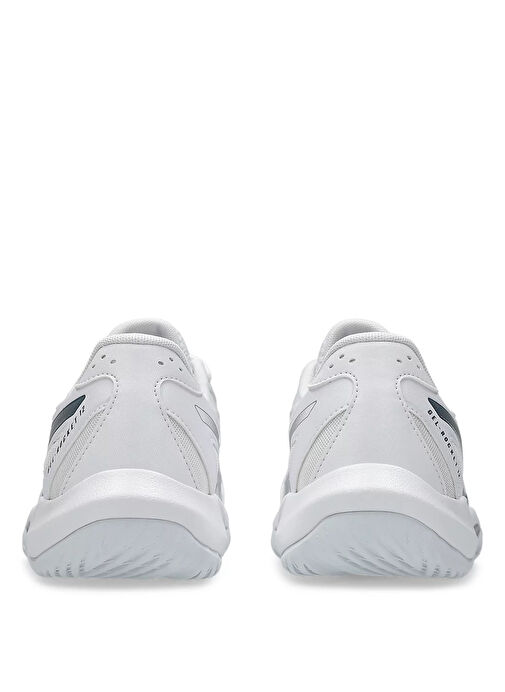Asics Beyaz Gümüş Asics Gel Rocket 1072A119-101 GEL-ROCKET 12 Deri Kadın Voleybol Ayakkabısı