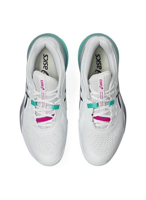 Asics Beyaz Asics Gel Resolution 1041A485-103 GEL-RESOLUTION X CLAY Deri Erkek Tenis Ayakkabısı