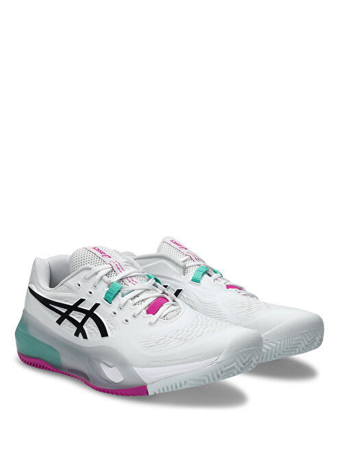 Asics Beyaz Asics Gel Resolution 1041A485-103 GEL-RESOLUTION X CLAY Deri Erkek Tenis Ayakkabısı