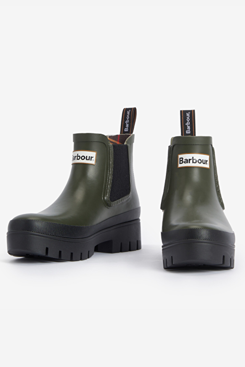 Barbour Halton Chelsea Yağmur Botu OL12 Olive/Black - Görsel 3