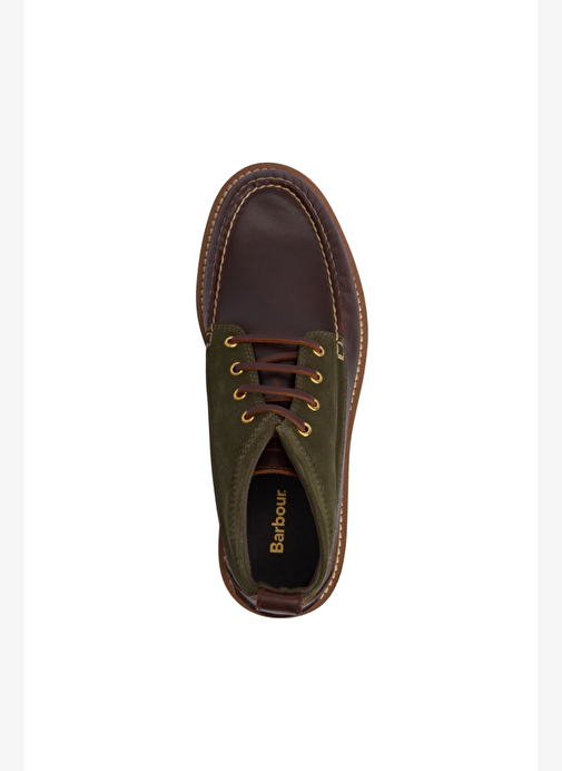 Barbour Hadston Chukka Bot OL32 Olive/Dark Brown - Görsel 8