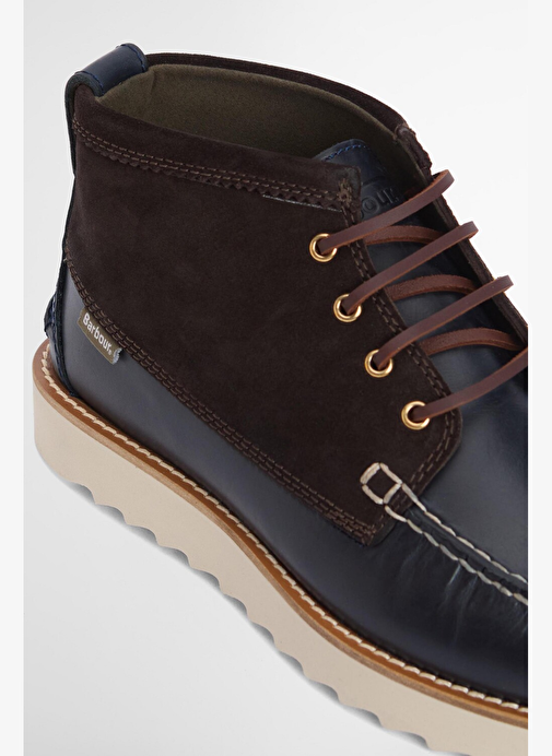 Barbour Hadston Chukka Bot NY94 Navy/Dark Brown - Görsel 8