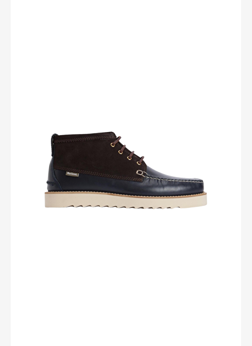 Barbour Hadston Chukka Bot NY94 Navy/Dark Brown - Görsel 3