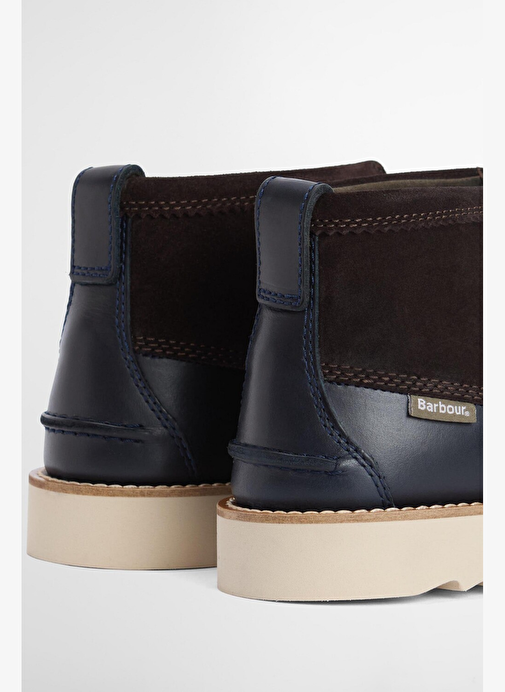 Barbour Hadston Chukka Bot NY94 Navy/Dark Brown - Görsel 4