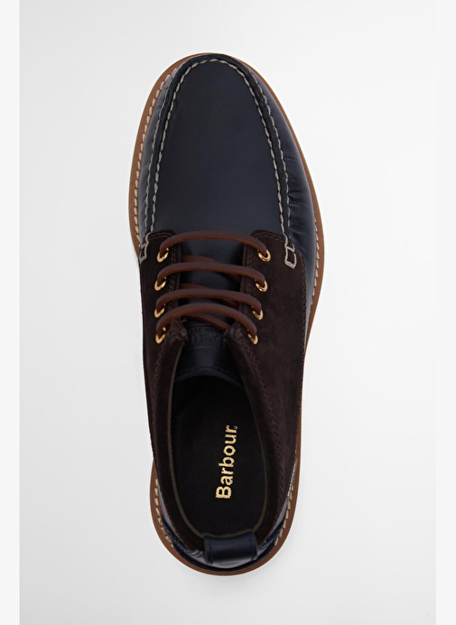 Barbour Hadston Chukka Bot NY94 Navy/Dark Brown - Görsel 6