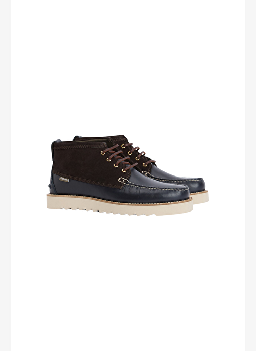 Barbour Hadston Chukka Bot NY94 Navy/Dark Brown - Görsel 2