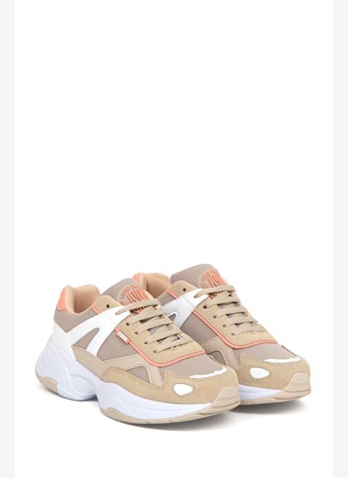 U.S. Polo Assn. Kadın Bej Spor Ayakkabı 50288900-VR011 - Görsel 2
