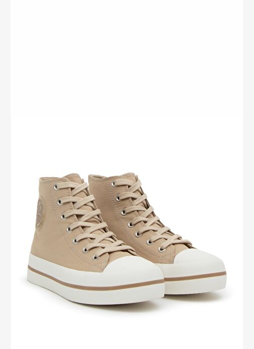 U.S. Polo Assn. Kadın Bej Spor Ayakkabı 50288922-VR011 - Görsel 2