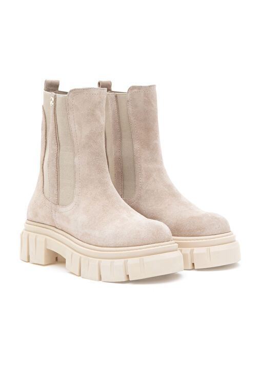 U.S. Polo Assn. Kadın Bej Süet Bot 50297258-VR011 - Görsel 2