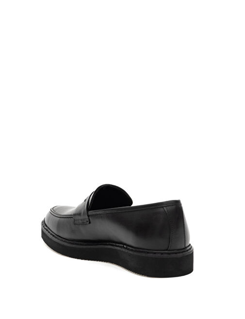 Siyah %100 Deri Casual Ayakkabı - Görsel 7