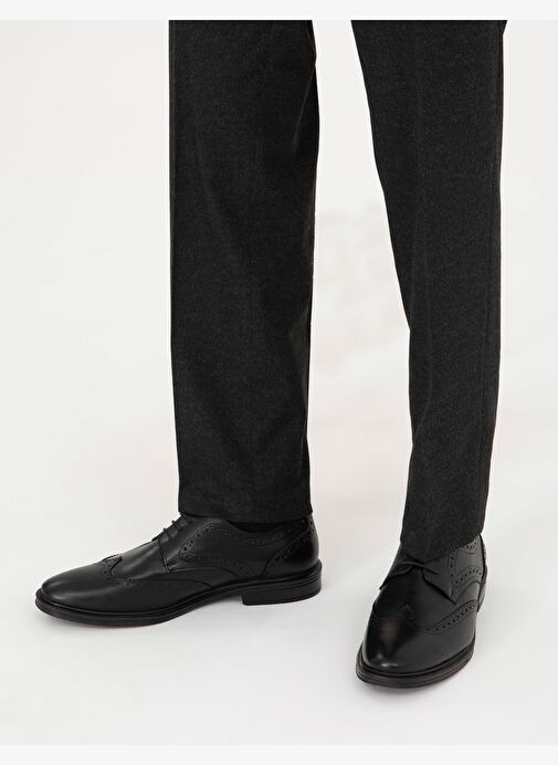 Siyah %100 Deri Klasik Ayakkabı - Görsel 7