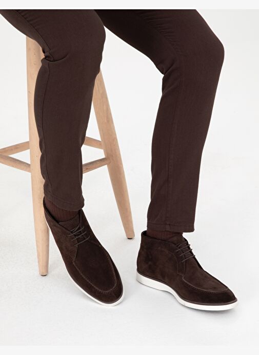 Kahverengi %100 Deri Casual Ayakkabı - Görsel 7