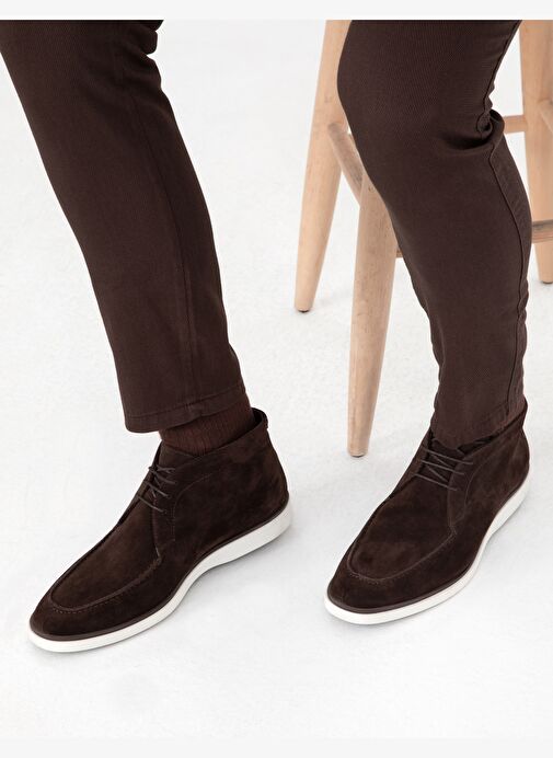 Kahverengi %100 Deri Casual Ayakkabı - Görsel 8