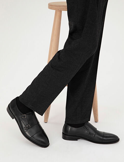 Pierre Cardin Siyah Erkek Deri Klasik Ayakkabı 50298531 - Görsel 2